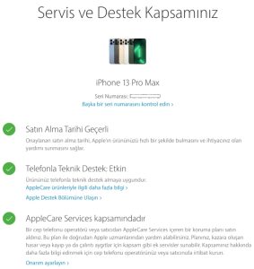 apple garanti sorgulama